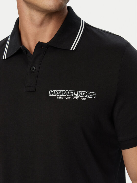 MICHAEL Michael Kors MICHAEL Michael Kors Polo marškinėliai CF6536S19P Juoda Regular Fit