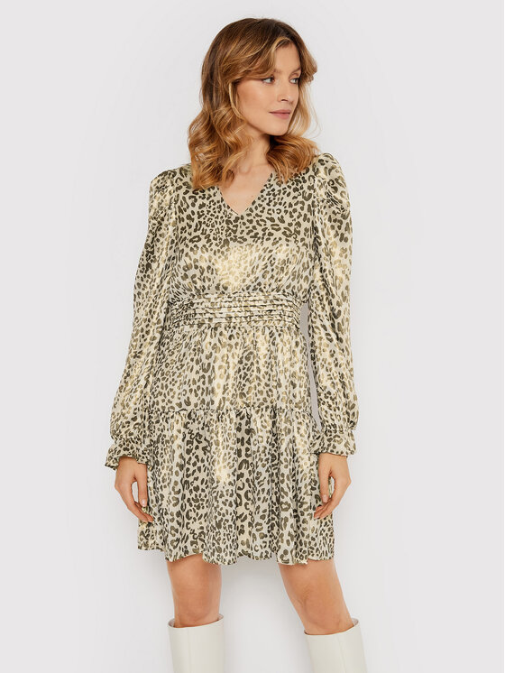 YAS YAS Rochie de zi Leona 26026694 Auriu Slim Fit