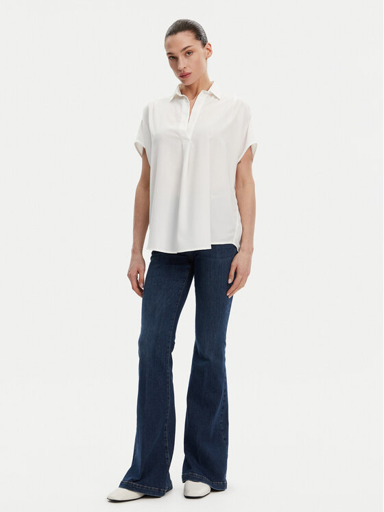 French Connection French Connection Bluzka 72MZN Biały Relaxed Fit