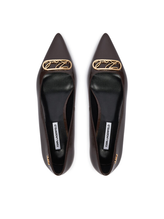 KARL LAGERFELD KARL LAGERFELD Обувки на ток Pasha Signia KL30121 Тъмнокафяв