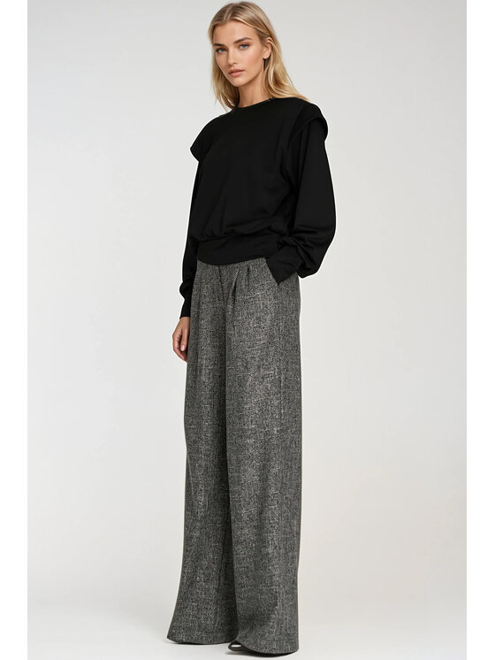 NIFE NIFE Mikina BL10 Černá Oversize