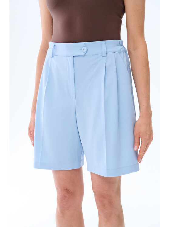blue shadow blue shadow Bermudy Rafii Niebieski Regular Fit