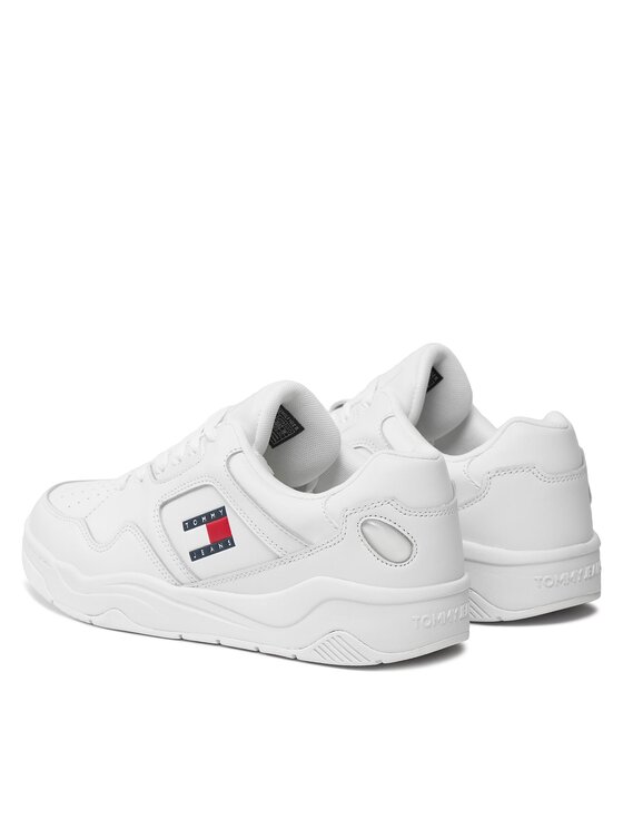 Tommy Jeans Tommy Jeans Sneakersy Tjm Leather Outsole Color EM0EM01350 Biały