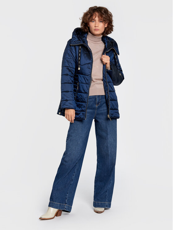 Giubbotto piumino TF2182 T8782 Blu scuro Regular