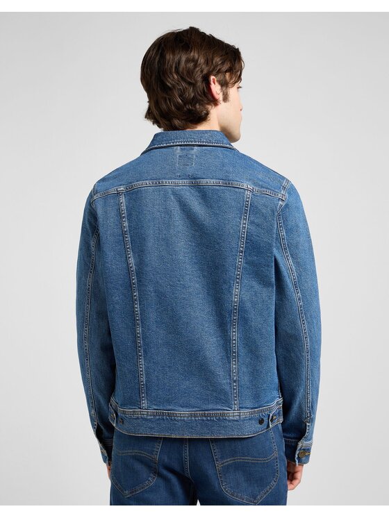 Lee Lee Kurtka jeansowa RIDER JACKET Niebieski Regular Fit
