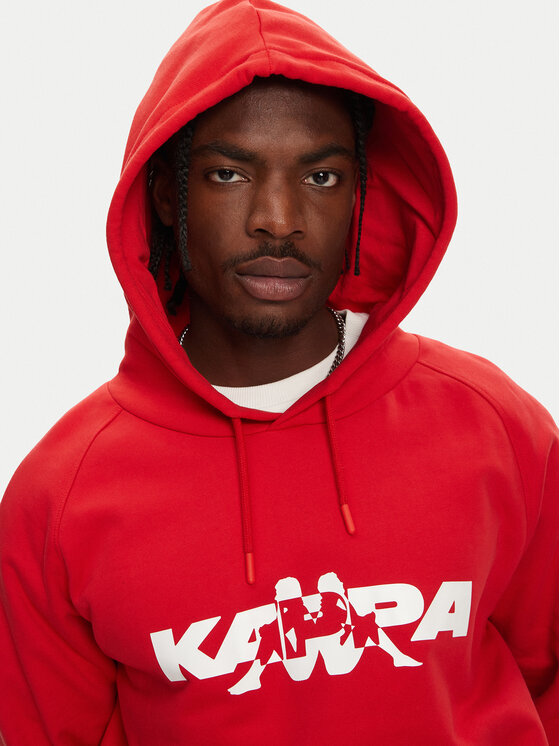Kappa Kappa Felpa Nhayma 341V57W Rosso Regular Fit