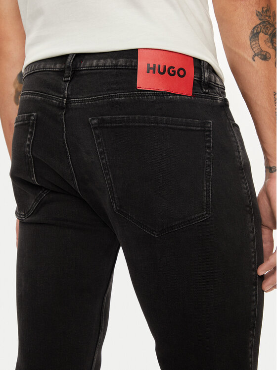 HUGO Hugo Джинси 50522151 Чорний Extra Slim Fit