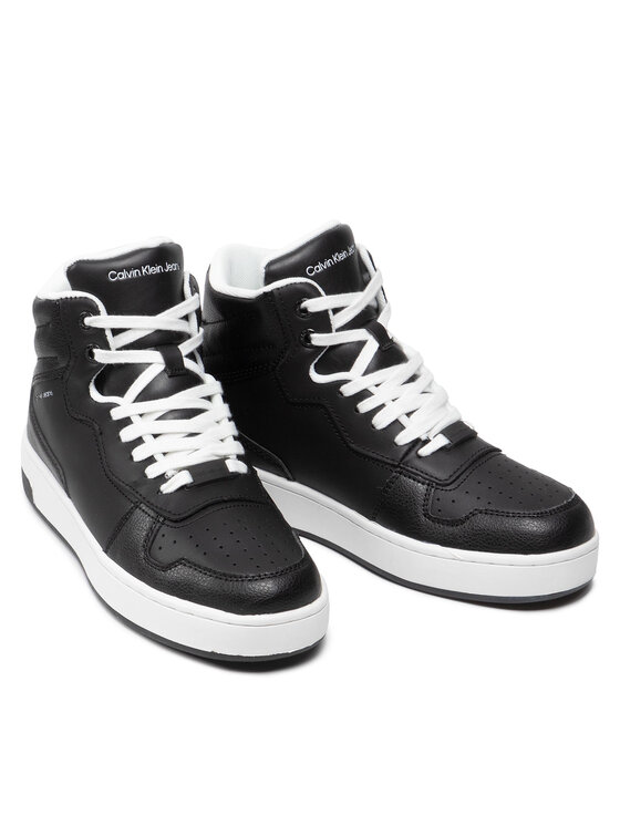 Calvin Klein Jeans Sneakersy Basketball Cupsole Mid YW0YW00505 Czarny