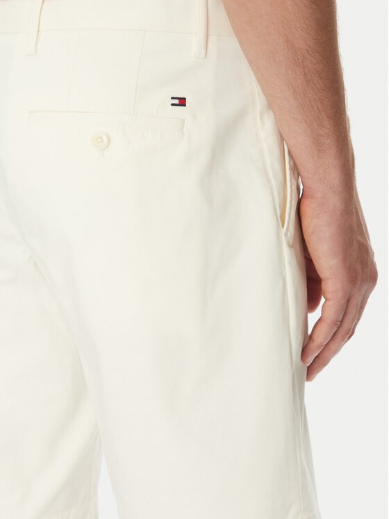 Tommy Hilfiger Tommy Hilfiger Szorty materiałowe Brooklyn MW0MW23563 Écru Regular Fit