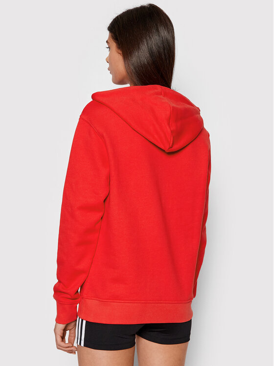 adidas adidas Majica dugih rukava Hoodie HF7508 Crvena Regular Fit