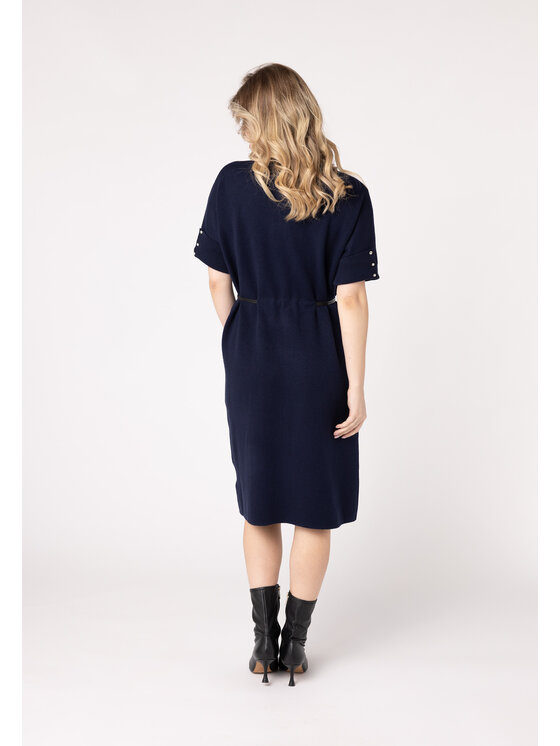 QUIOSQUE QUIOSQUE Sukienka codzienna QUIOSQUE 4VL006802 Granatowy Regular Fit