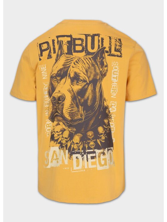 PITBULL PITBULL T-Shirt BLACKY Żółty Regular Fit