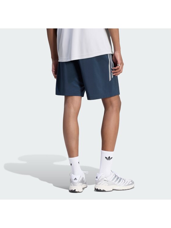 adidas adidas Szorty materiałowe 159225 Błękitny Regular Fit
