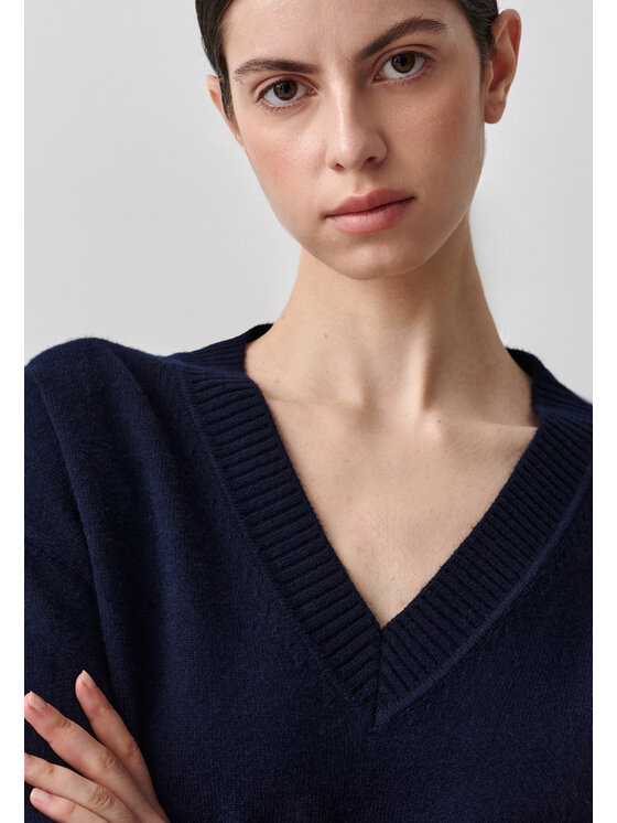 TATUUM TATUUM Sweter ELNERKA 1 Granatowy Classic Fit