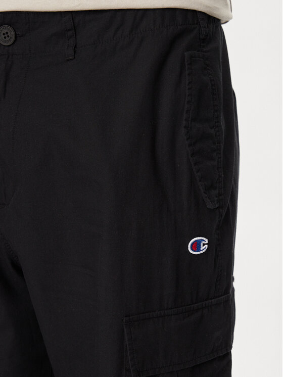 Champion Champion Παντελόνι υφασμάτινο 220015 Μαύρο Custom Fit