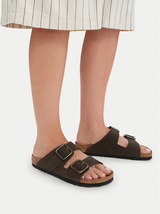 Birkenstock Birkenstock Klapki Arizona Wire Buckle 1032764 Beżowy ciemny
