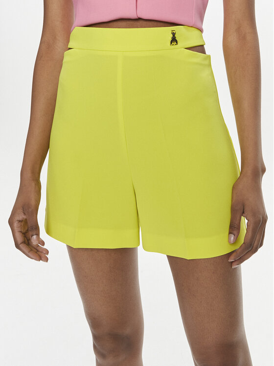 Patrizia Pepe Patrizia Pepe Auduma šorti 2P1594/A049-Y452 Dzeltens Regular Fit