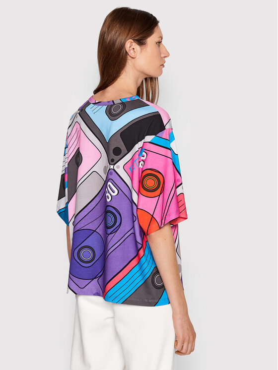 Ice Play Ice Play Tricou 22I U2M0 F102 6324 S741 Colorat Relaxed Fit