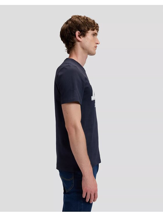 Lee Lee T-Shirt ORIGINAL TEE Niebieski Regular Fit