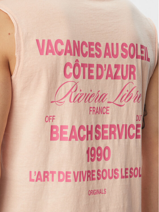 Jack & Jones Jack & Jones Tank top Cassis Washed Back 12295076 Ανοιχτό πορτοκαλί Relaxed Fit