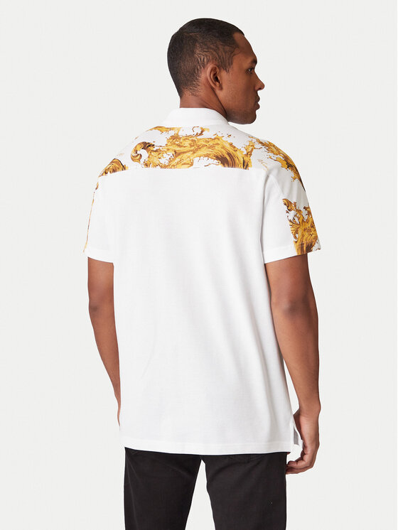 Versace Jeans Couture Versace Jeans Couture Polo 80GAG6R1 JS549 Λευκό Regular Fit