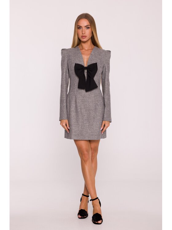 Made of Emotion Made of Emotion Sukienka wieczorowa M869 Czarny Modern Slim Fit