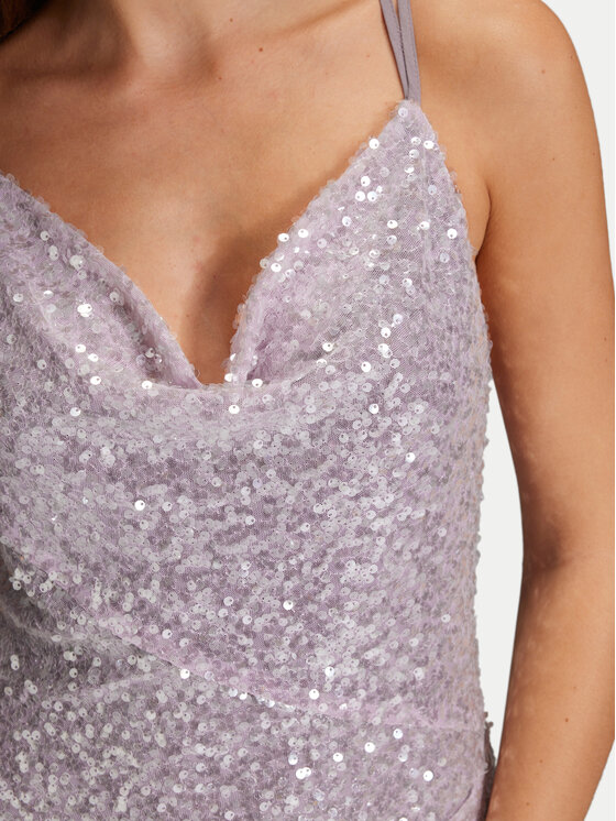 Swing Swing Официална рокля 5AH15800 Виолетов Slim Fit