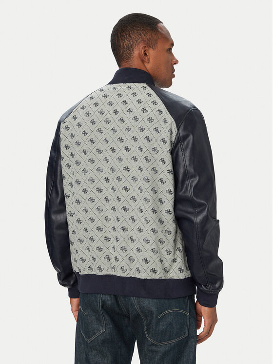 Guess Guess Bomber stila jaka M6YL13 W2804 Tumši zils Regular Fit