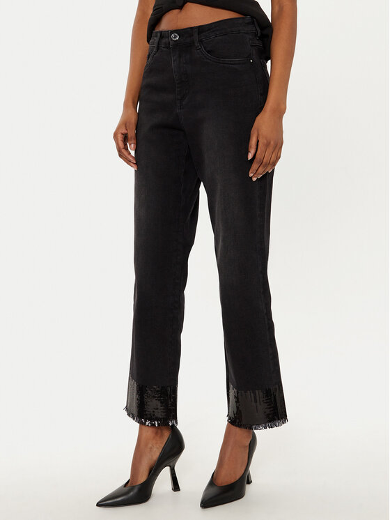 Joseph Ribkoff Jeans 244948 Nero Stretch Fit, taglia : 40