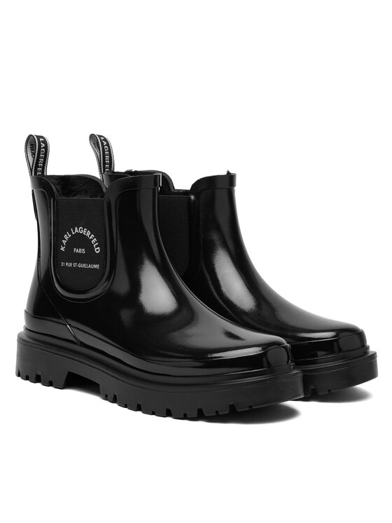 KARL LAGERFELD KARL LAGERFELD Гумени ботуши KL47140 Черен