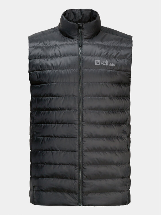 Jack Wolfskin Jack Wolfskin Kamizelka Pilvi 1207711 Czarny Regular Fit