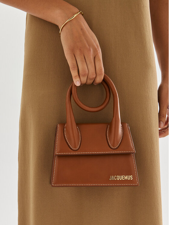 JACQUEMUS JACQUEMUS Torbica Le Chiquito Noeud 213BA005-3072 Smeđa