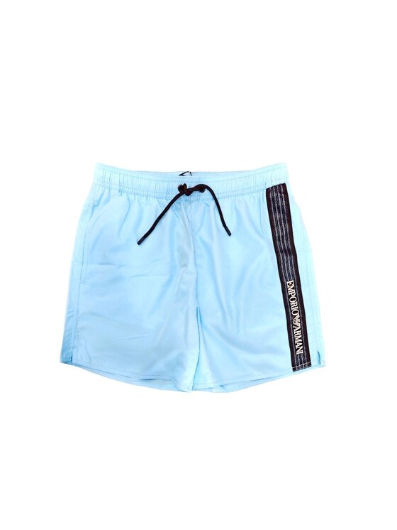 Emporio Armani Emporio Armani Pantaloncini da bagno Costume Emporio Armani black stripe Turchese Regular Fit