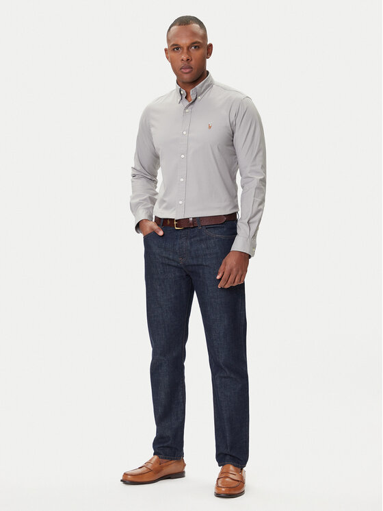 Polo Ralph Lauren Polo Ralph Lauren Cămașă 710P06688004 Gri Custom Fit