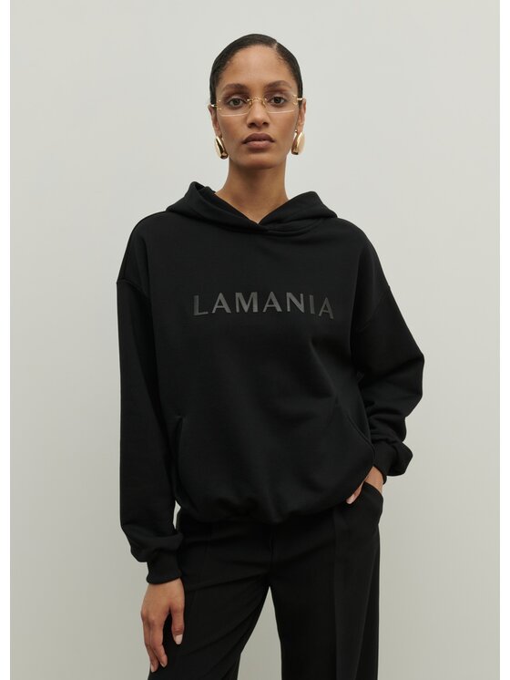 La Mania La Mania Mikina MONOCHROME 3 Čierna Classic Fit