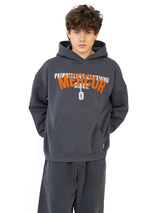 Mercur Mercur Bluza Military Szary Comfort Fit