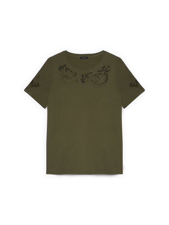 Fiorella Rubino Fiorella Rubino T-Shirt G0CJL009248N035 Zielony Regular Fit