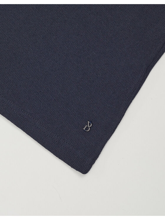 Borgio Borgio Polo corio Granatowy Classic Fit