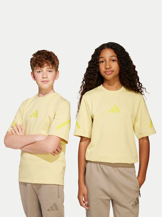 adidas adidas Póló Z.N.E. JD0015 Sárga Loose Fit
