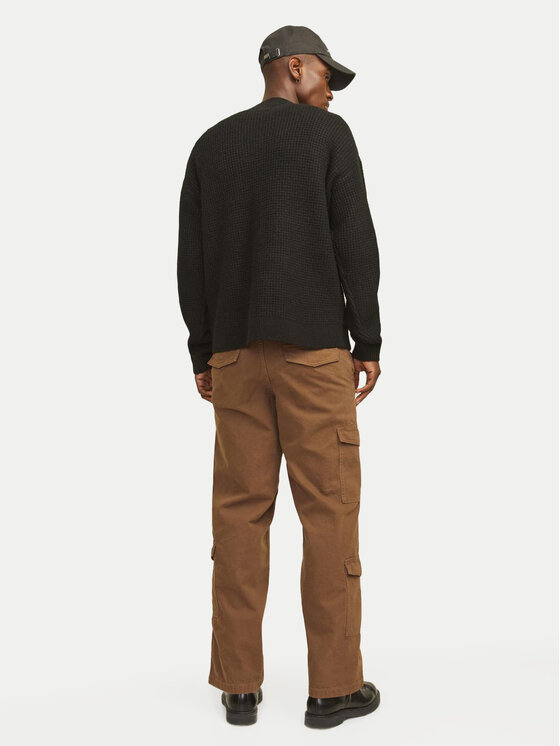 Jack & Jones Jack & Jones Spodnie materiałowe Bill 12258307 Brązowy Relaxed Fit