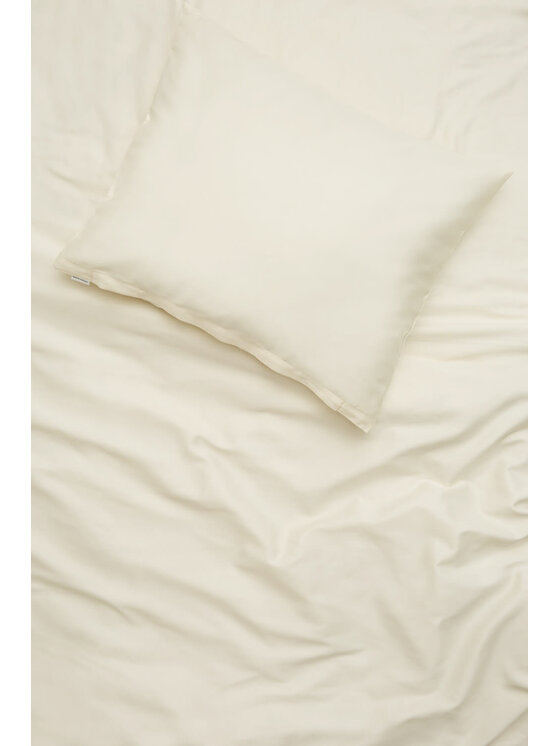 White pocket White pocket Poszewka na poduszkę satynowa Écru