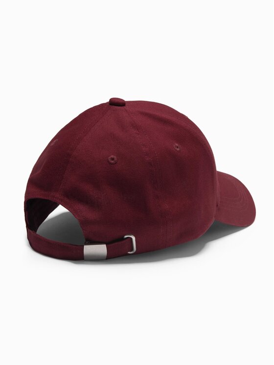 Ombre Ombre Czapka z daszkiem OM-ACCS-0100 Bordowy