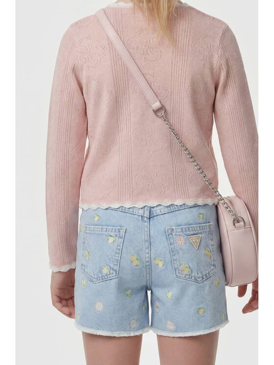 Guess Kids Guess Kids Sweter 181417 Różowy Classic Fit