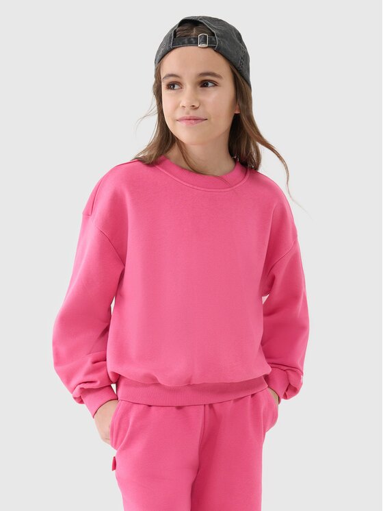 4F 4F Felpa 4FJWSS25TSWSF1479-54S Rosa Regular Fit