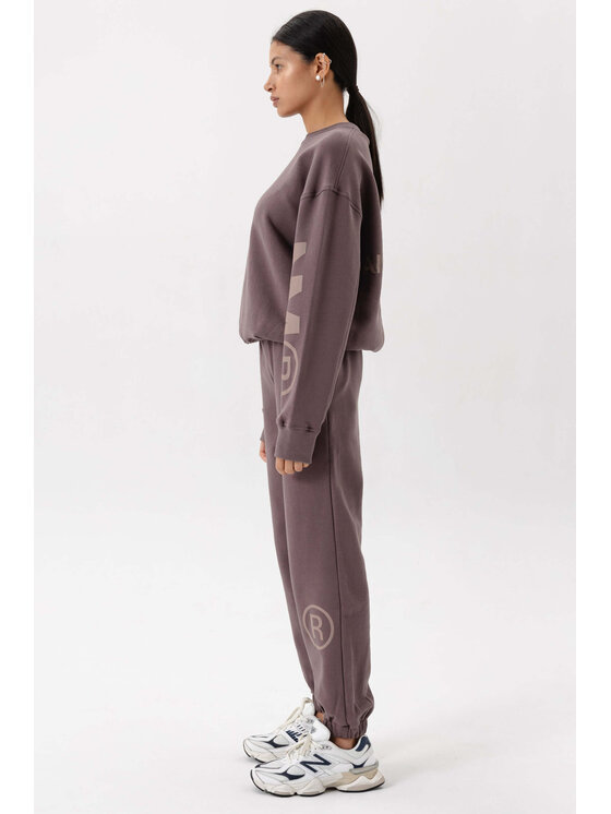 Misaga Misaga Bluza NORMAL SWEATSHIRT Brązowy Relaxed Fit