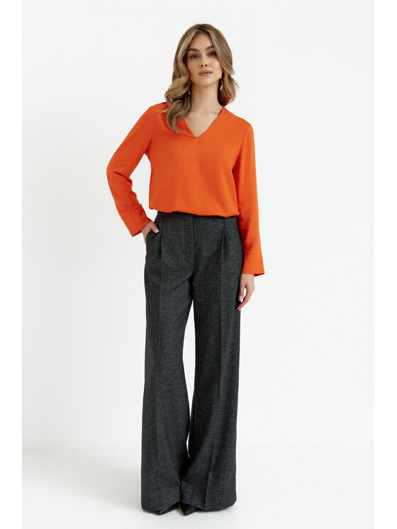 Stylove Stylove Halenka S391 Oranžová Curvy Fit