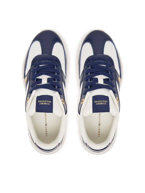 Tommy Hilfiger Tommy Hilfiger Сникърси Modern Runner Shiny Leather FW0FW09413 Тъмносин
