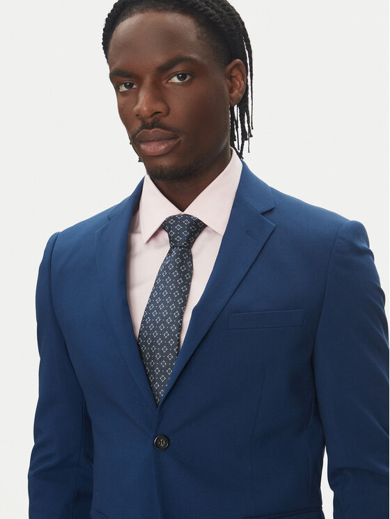 Lindbergh Lindbergh Costum 30-61040 Albastru Slim Fit