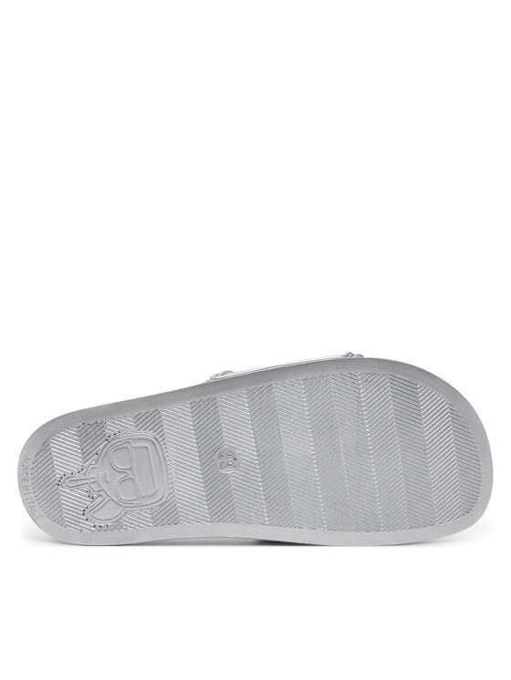 KARL LAGERFELD KARL LAGERFELD Šľapky Kondo 2.0 KL80919M Strieborná