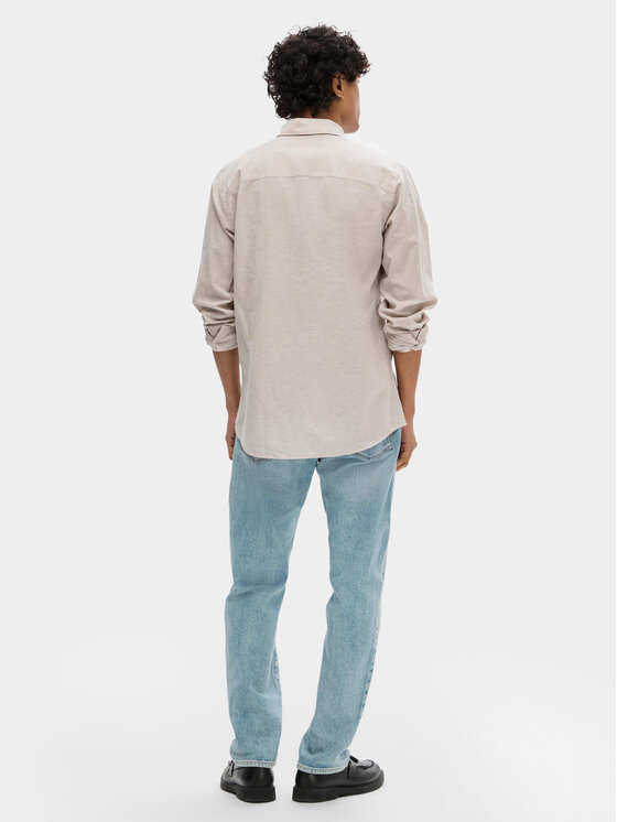 Selected Homme Selected Homme Cămașă 16078867 Bej Slim Fit